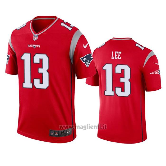 Maglia NFL Legend New England Patriots Marqise Lee Inverted Rosso